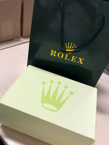 Relógio Rolex Daydate 36mm Verde Safira Perfeito Cx Simples Correia Dourado Bisel Dourado