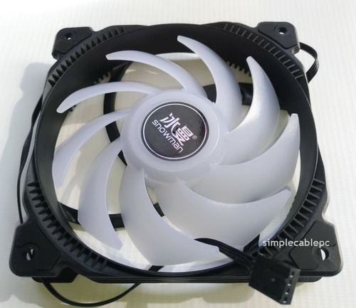 Ventilador 120 Mm Rgb Fijo Led - Fan Cooler 120 Mm - 4 Pin