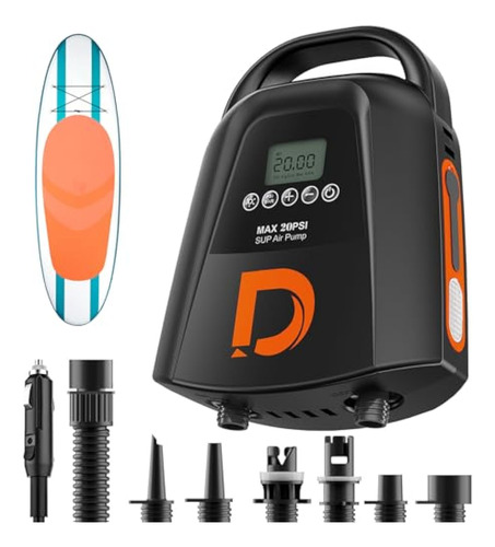 Dskeuzeew 20psi 9000mah Rechargeable Paddle Board Pump,