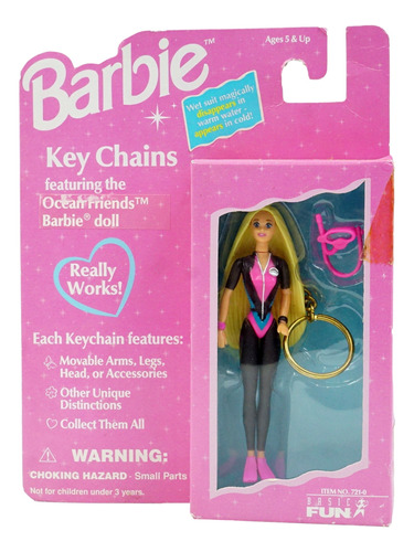 Llavero Barbie Ocean Friend Keychains 1996