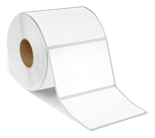 Etiquetas Térmicas Directas 3x2 PuLG Adhesivas - Rollo 1500 Color Blanco
