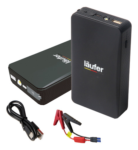 Arrancador De Batería Portátil Cargador Auto Moto Laufer Usb