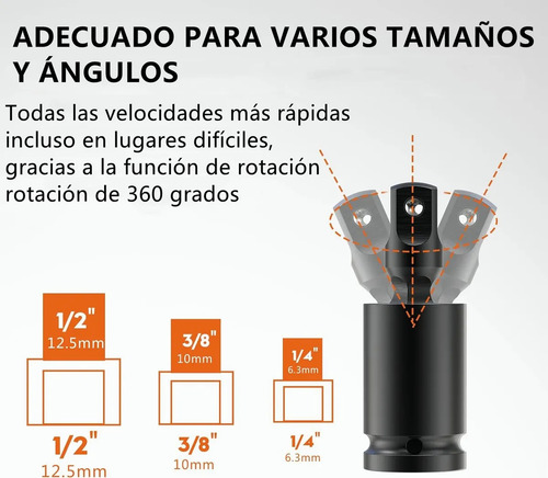 3 Nudos De Impacto Flexibles 3/8 Y 1/2 Y 1/4