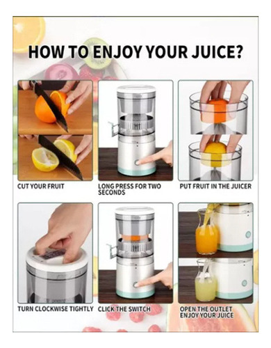 Exprimidor Automático Extractor De Jugo Y Frutas Cítricos
