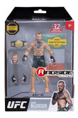 Ufc Conor Mcgregor Boneco + Cinturao 2 Cabeças Bandeira Mma