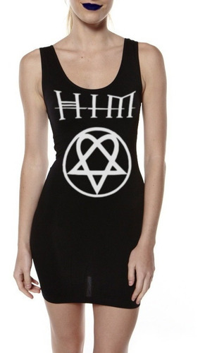 Vestido Tirante Him Metal Rock Goth Tallas Extra