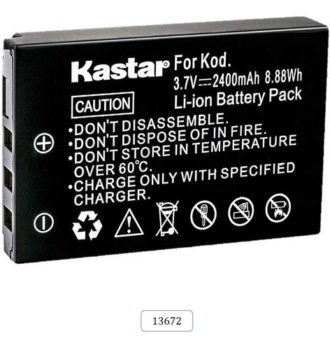 Bateria Mod. 13672 Para Kodak Klic-k5001