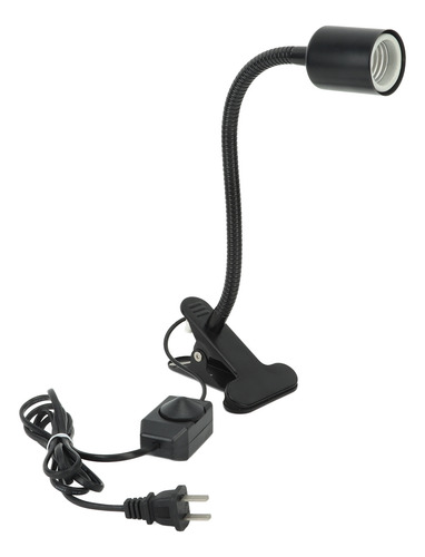 Soporte Para Mascotas Negro Con Clip Y Uva Uvb Ajustable