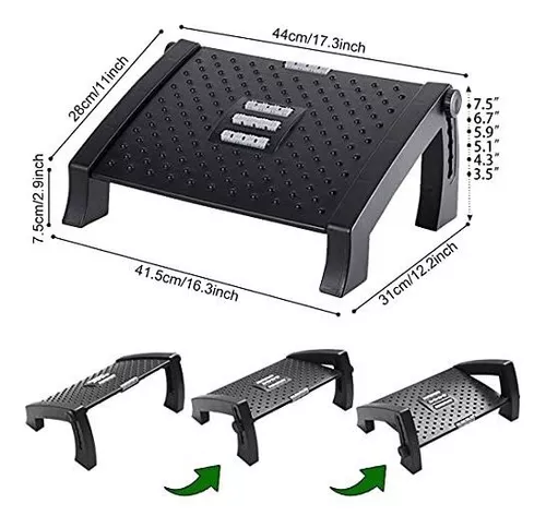 Reposapiés ergonómico de 3 niveles, para personas de talla baja. –  TifloProductos Costa Rica