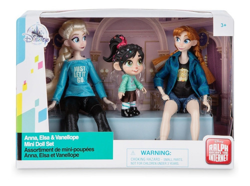 Disney Ralph Princesas Ariel Rapunzel Bella Frozen Elsa Anna