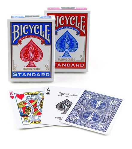 Baraja Bicycle Standard Poker Cartas (rojo Y Azul)