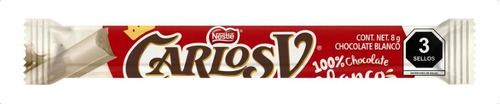 Carlos V Chocolate Blanco 8g