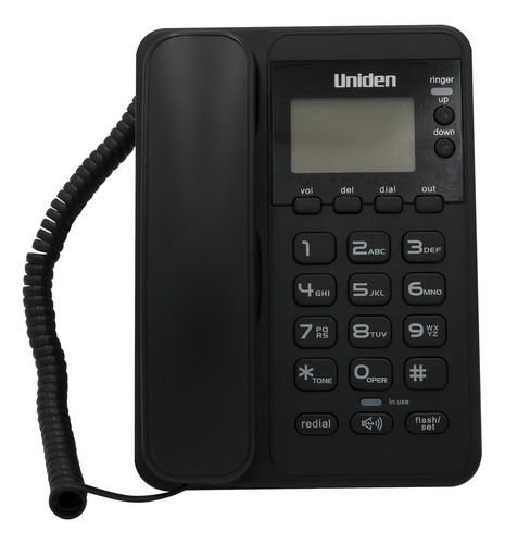 Telefono Fijo Uniden Negro As6404 Con Visor / Dismac