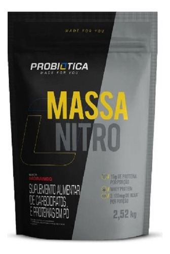 Massa Nitro No2 Refil (2,52kg) - Sabor: Morango