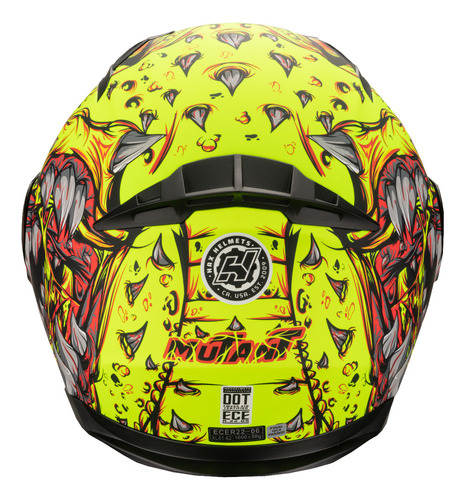 Hax Helmets. Casco Para Moto. Dot + Ece 06. Amatista Mutant
