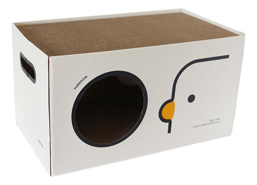 Vg Gato Ondulado Casa Scratcher Placa Interativa