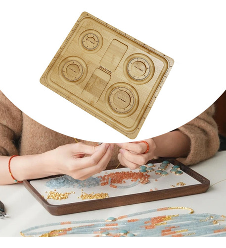 Tablero De Cuentas De Bambú, Bandeja De Cuentas, Estilo A