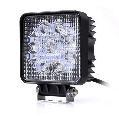 Imagen 4 de 8 de Faro Reflector Led 27w Mayor Disipador P/ 4x4 Cosechadoras