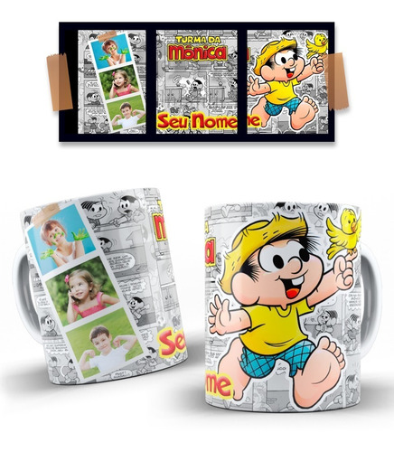 Imagem 9 de 10 de Canecas Personalizadas Turma Da Monica !!!!