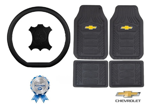 Tapetes 4pz Chevrolet + Cubrevolante Chevy Monza C3 2011