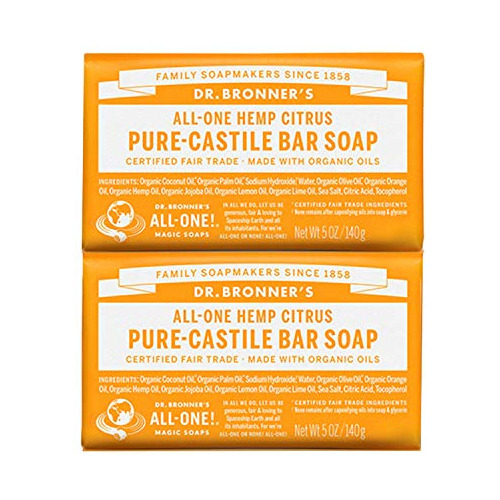 Jabón De Barra Puro Castilla Del Dr. Bronner - Cítricos (paq