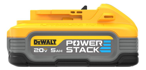 Bateria de Íon de Lítio LI-ÍON Powerstack 5Ah Dewalt, Modelo DCBP520, Compatível com Todas as Ferramentas 20V MAX