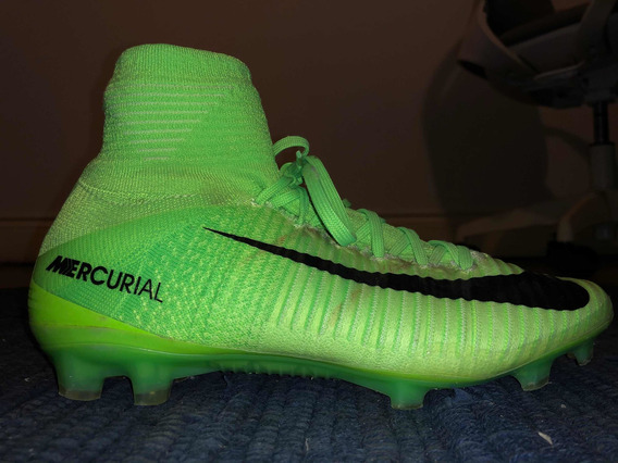 botines nike mercurial verde fluor