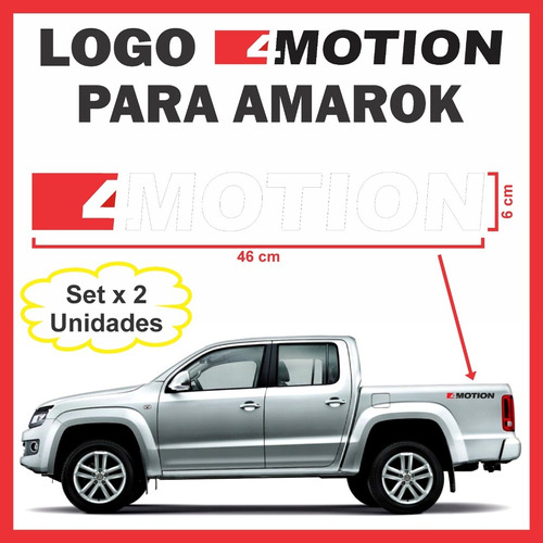 Stickers Calcos 4 Motion Amarok Tuning Volkswagen Set X2 Und