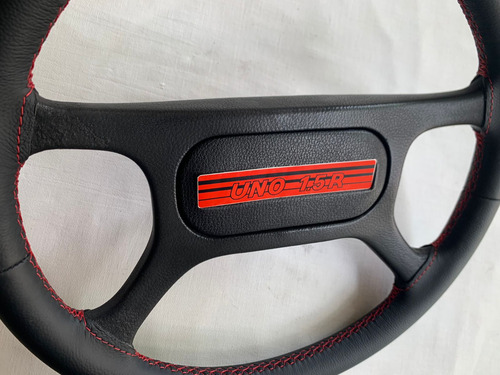 Volante Fiat Uno 1.5 R 86/90 Em Couro Legitimo Raro (Usado)