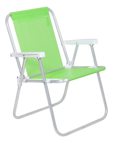 Silla Playera Plegable De Aluminio 1 Posición Varios Colores