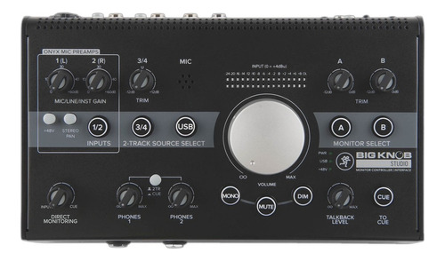 Interfaz De Audio Mackie Usb 2x2 Big Knob Studio - B Stock