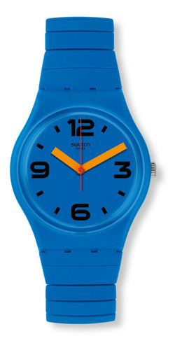 Reloj Swatch Unisex Malla Elastizada Gn251 Pepeblu