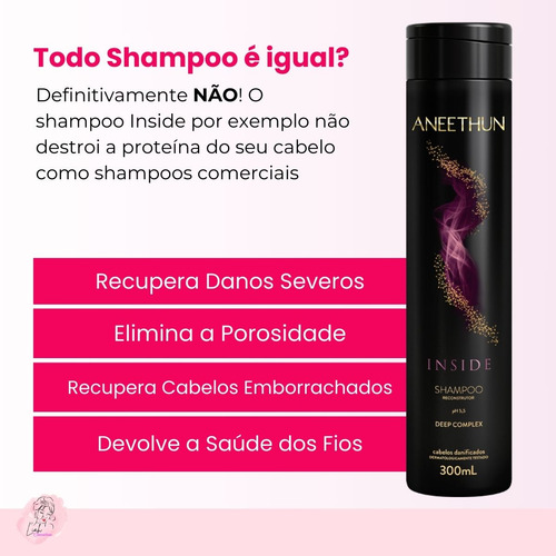 Shampoo Inside Aneethun Reconstrução Intensa Deep Complex