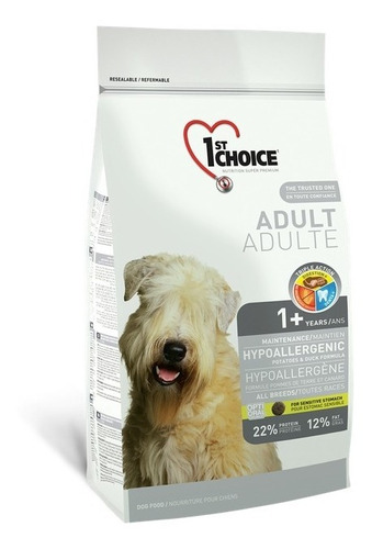 1st Choice Alimento Perro Adulto Hipoalergénico 6 Kg Pato