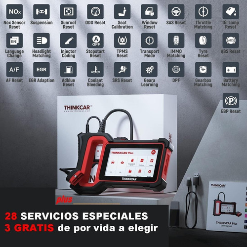 Escáner Automotriz Multimarca Thinkscan Plus S4 Full Marcas