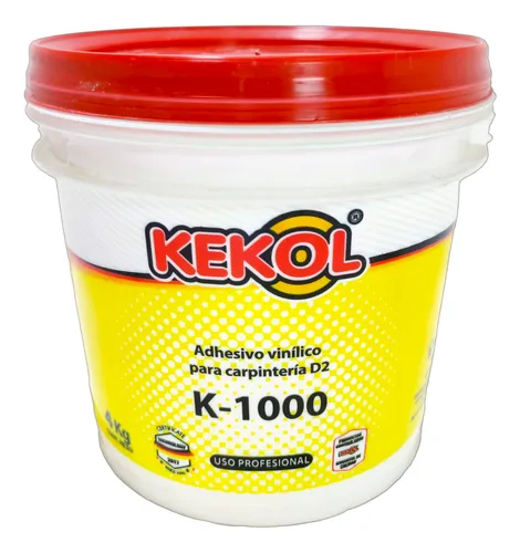 comprar Adhesivo Vinilico Cola Carpintero Para Madera Kekol K-1000 Envase De 4 Kg Color Blanco No Tóxico