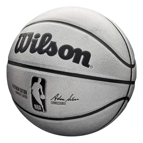 Balón Basquetbol Nba Platinum Edition Wilson Plateado