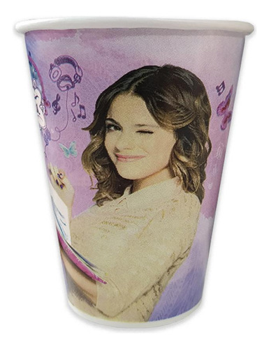 Copos Descartáveis Festa Violetta Disney 330ml 8un