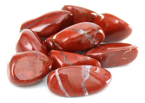 Nvzi Pulido Jaspe Rojo Piedra De Cuarzo ,10 Pcs Cristales