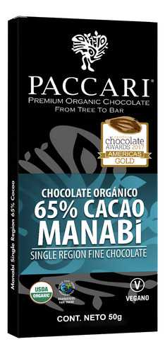 Chocolate Paccari 65% Manabí