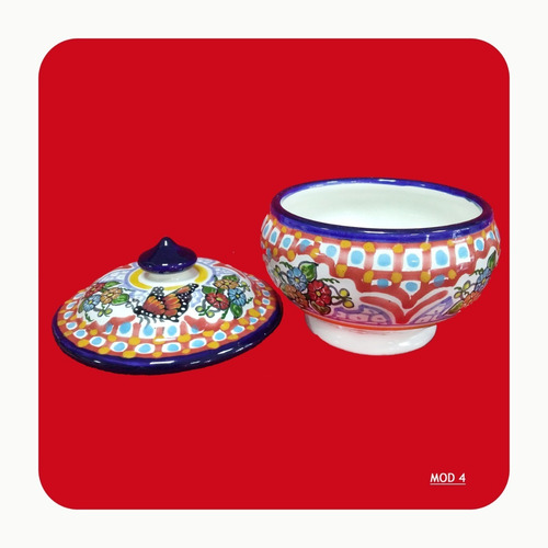 Imagen 2 de 3 de Alhajero De Talavera Poblana Acabado Fino Color M4 Lhj