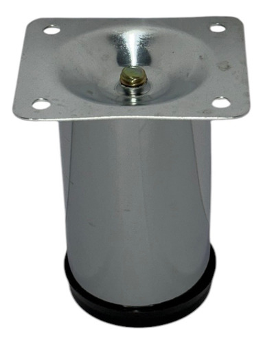 Pata Metálica Para Sillón Modelo Jirafa 8 Cm Plateado