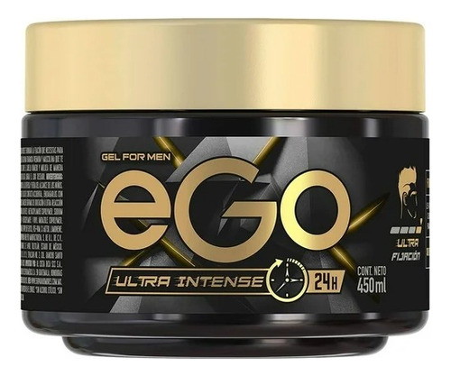 4 Pzas Gel Para Cabello Ego Ultra Intense 450 Ml