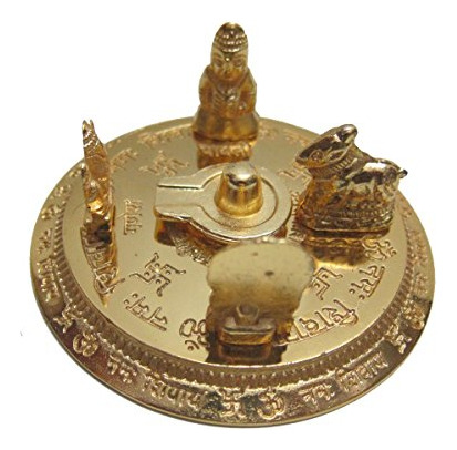 Estátua Dios Shiv Con Ganesha Y Parvati Para Pooja Ritual.
