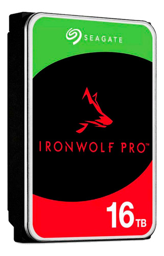 Disco Duro 16tb Seagate Ironwolf Sata 3.5'' Red Servidor Nas