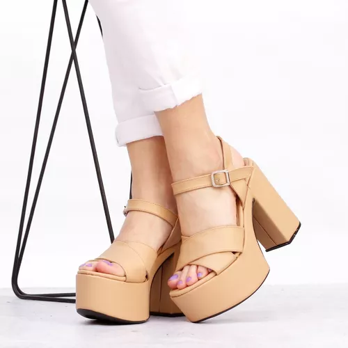 Ambiguo Repetido ex Sandalias Fiesta Mujer Plataforma Taco Alto Bym Shoes Mery