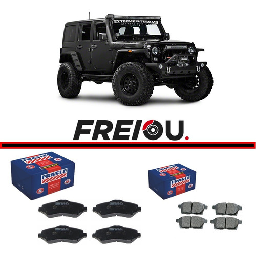 Kit Pastilha Freio Dianteira + Traseira Jeep Wrangler 07/...