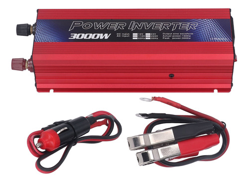 Puerto Usb Con Inversor De Corriente Para Automóvil Rojo Y R