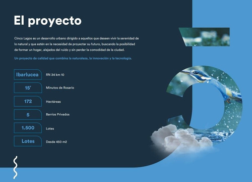 Imagen 10 de 16 de Cinco Lagos Ibarlucea - Terreno 800m2 - Barrio Privado