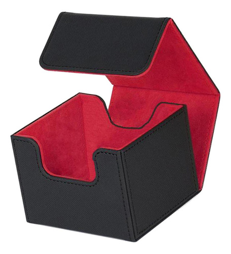 New Caja De Cartas For Más De 130 Cartas Estuche Rojo